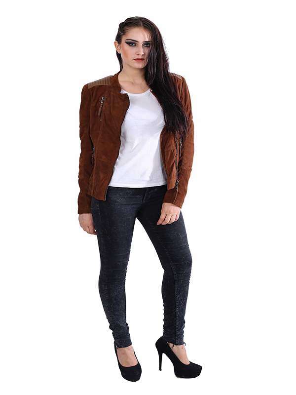 ekananewyork women leather jacket